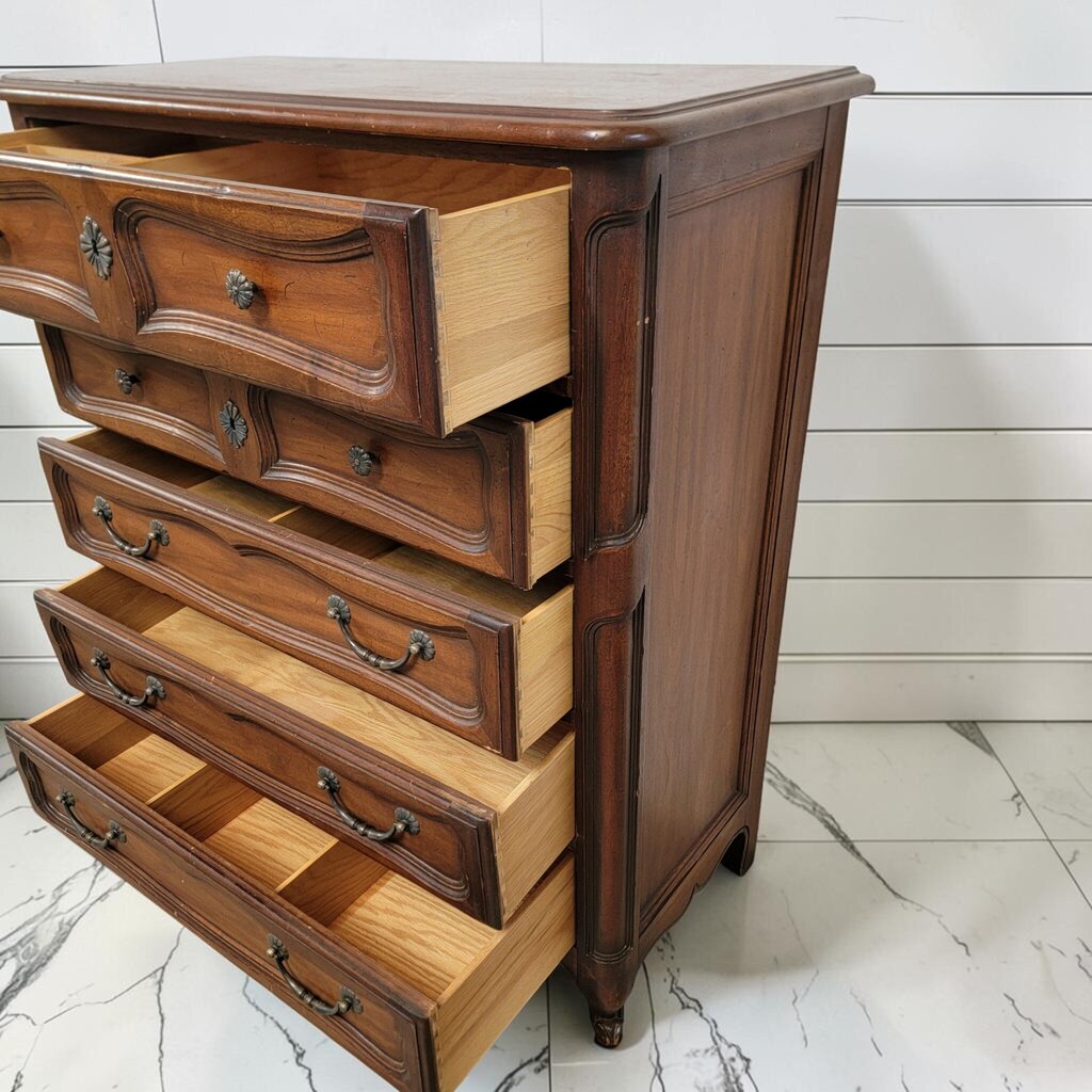 8485 Vintage French Provincial Drexel 5-Drawer Tall #Chest ~ FURNITURE