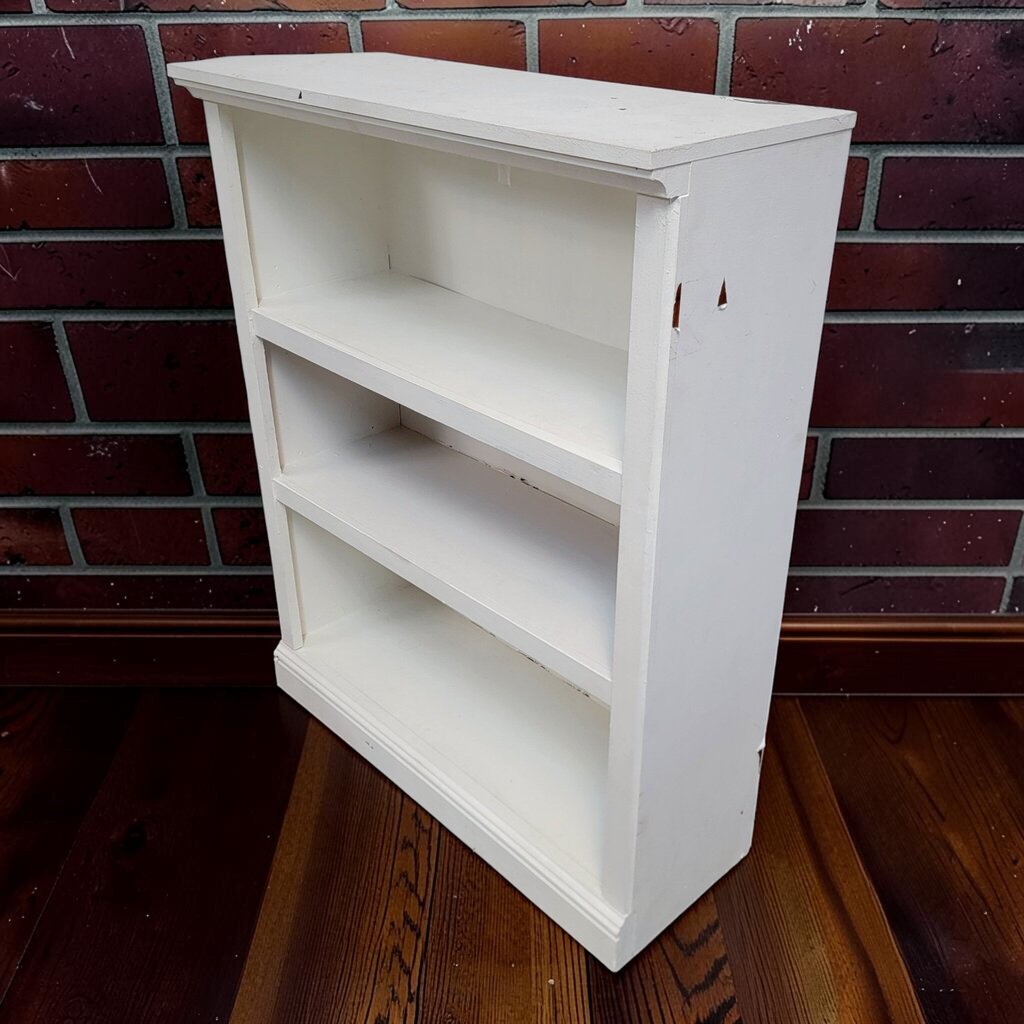 8486 White 3 Shelf Bookcase