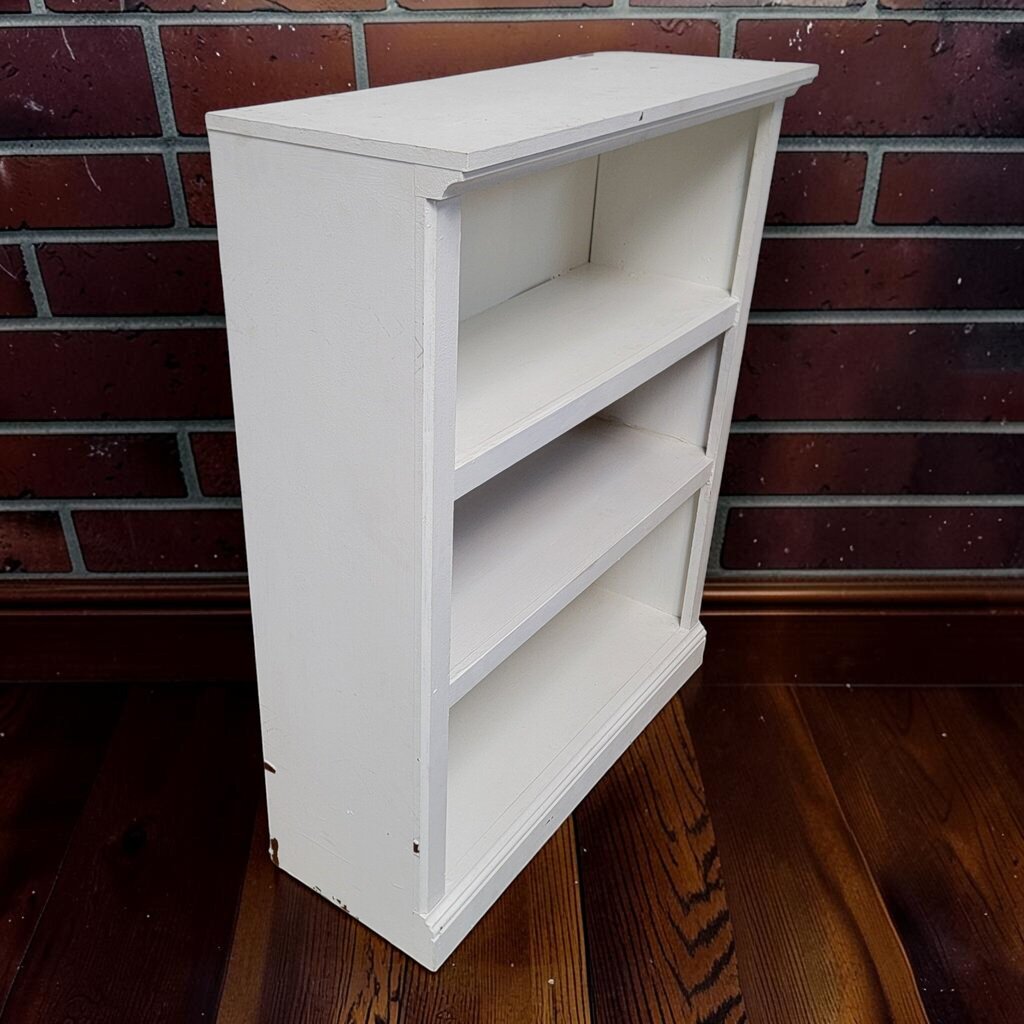 8486 White 3 Shelf Bookcase