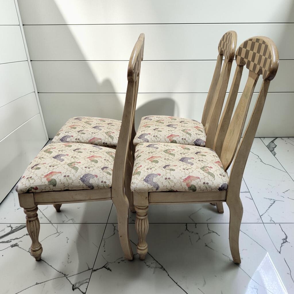 8496-8499 French Country Rooster Tapestry Dining #Chair