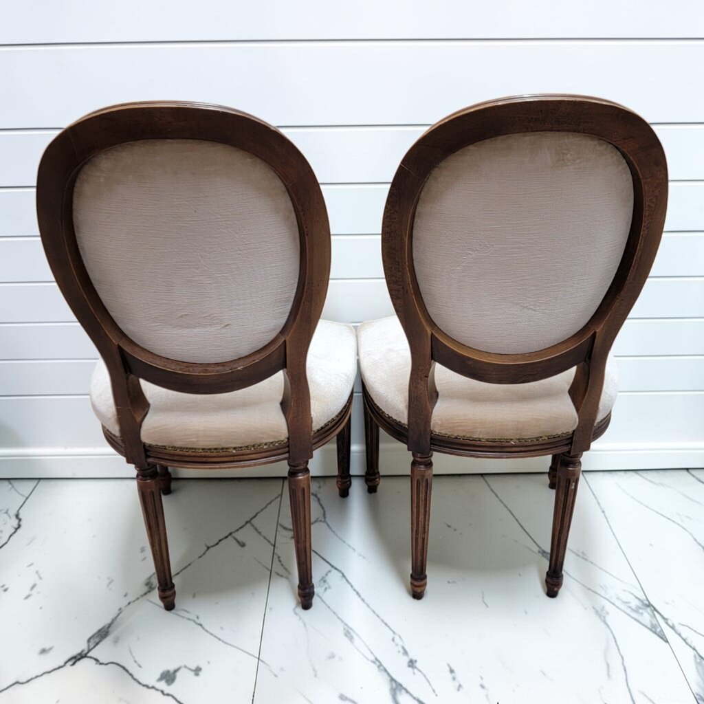 8500-8501 Louis XVI Style Oval Back Velvet #Chair