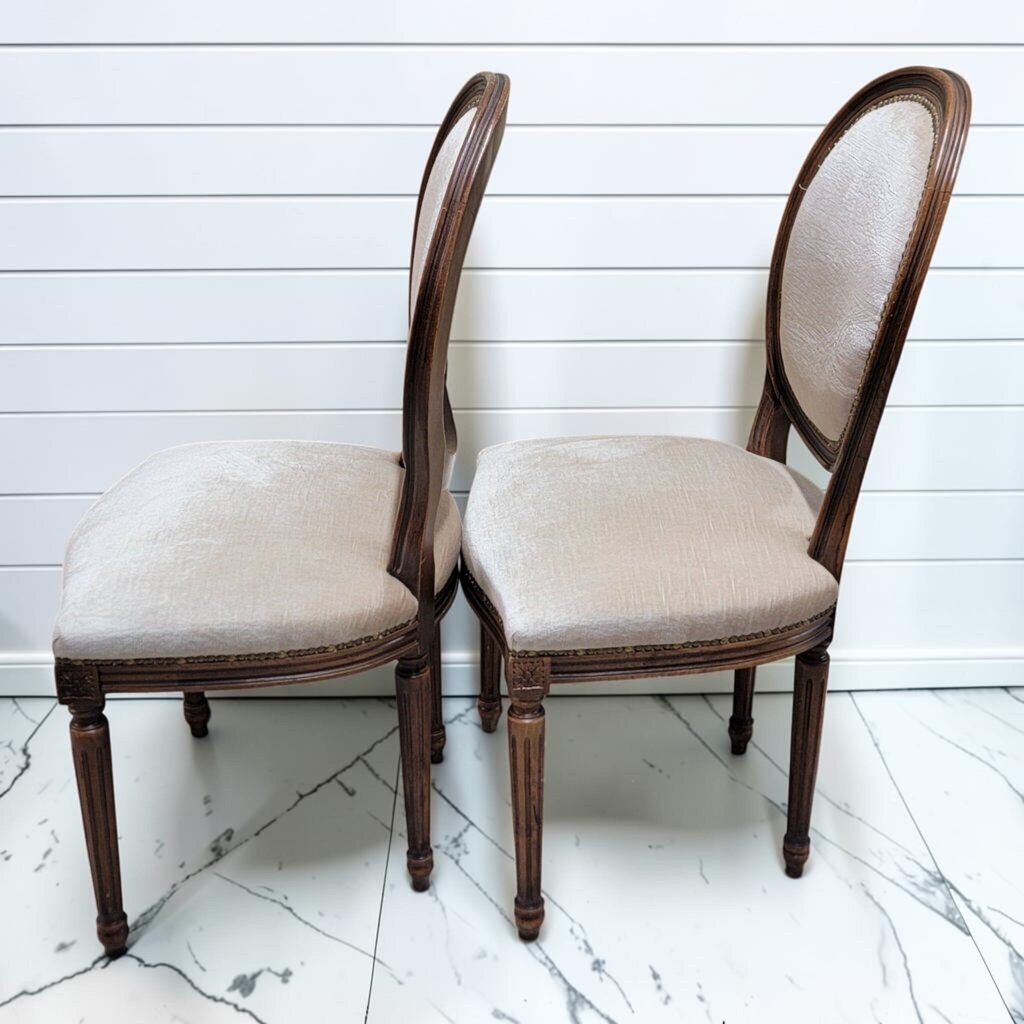 8500-8501 Louis XVI Style Oval Back Velvet #Chair