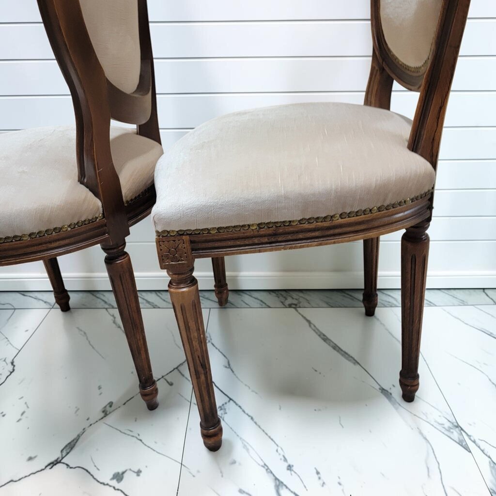 8500-8501 Louis XVI Style Oval Back Velvet #Chair
