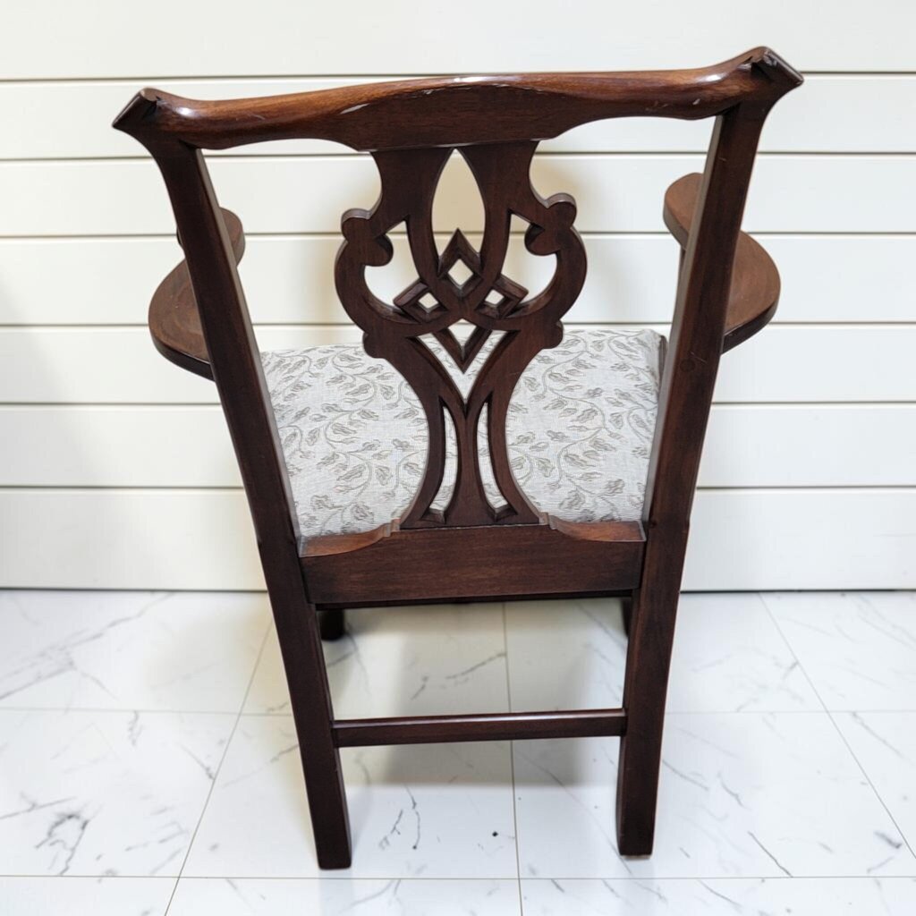 8503 Vintage Chippendale Style Pierced Splat #Armchair