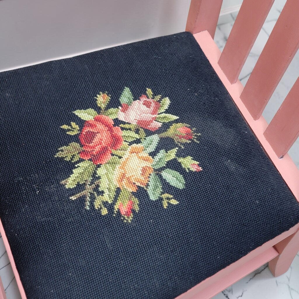 8510-8511 Coral Needlepoint #Chair
