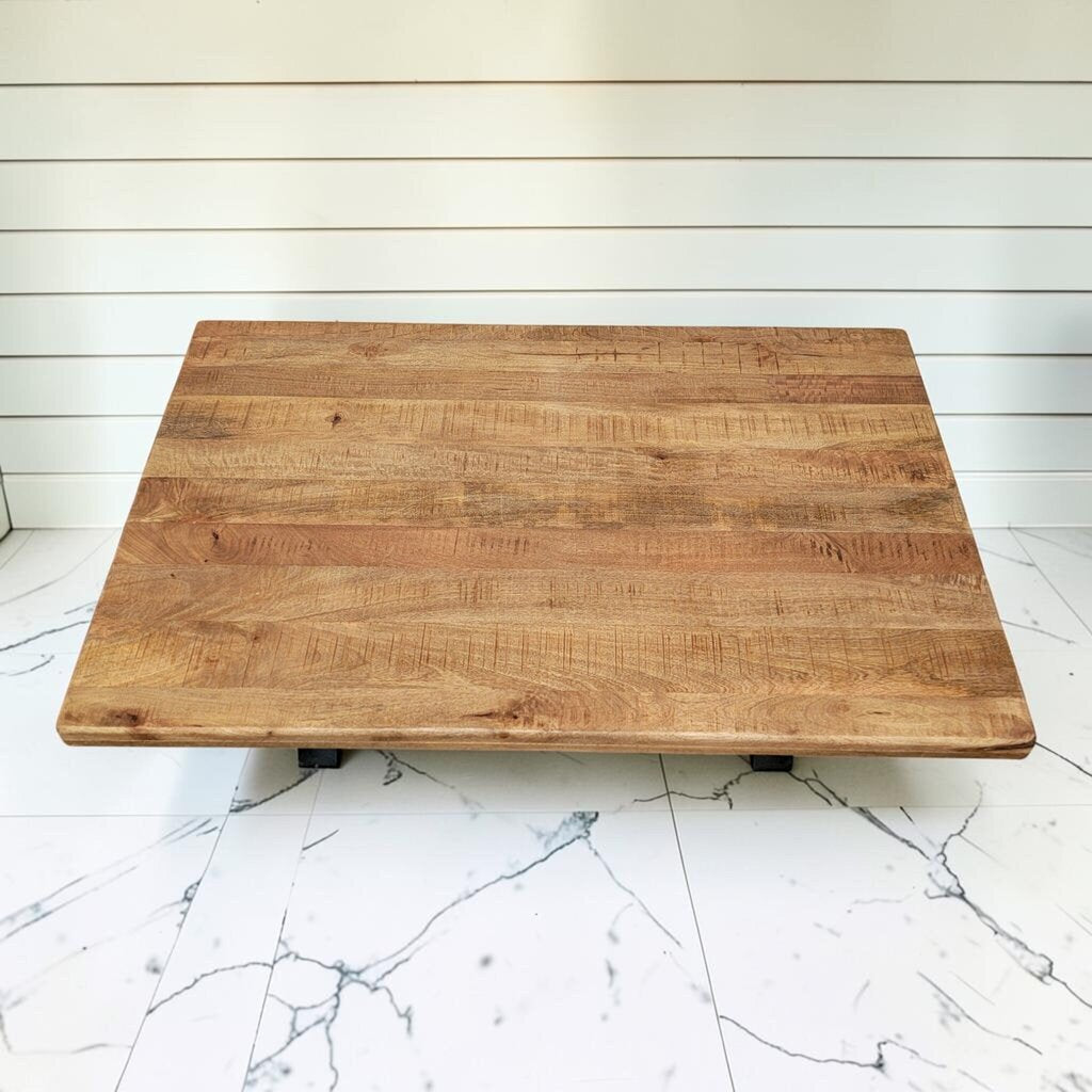 8514 Industrial Rustic Wood Plank Coffee #Table