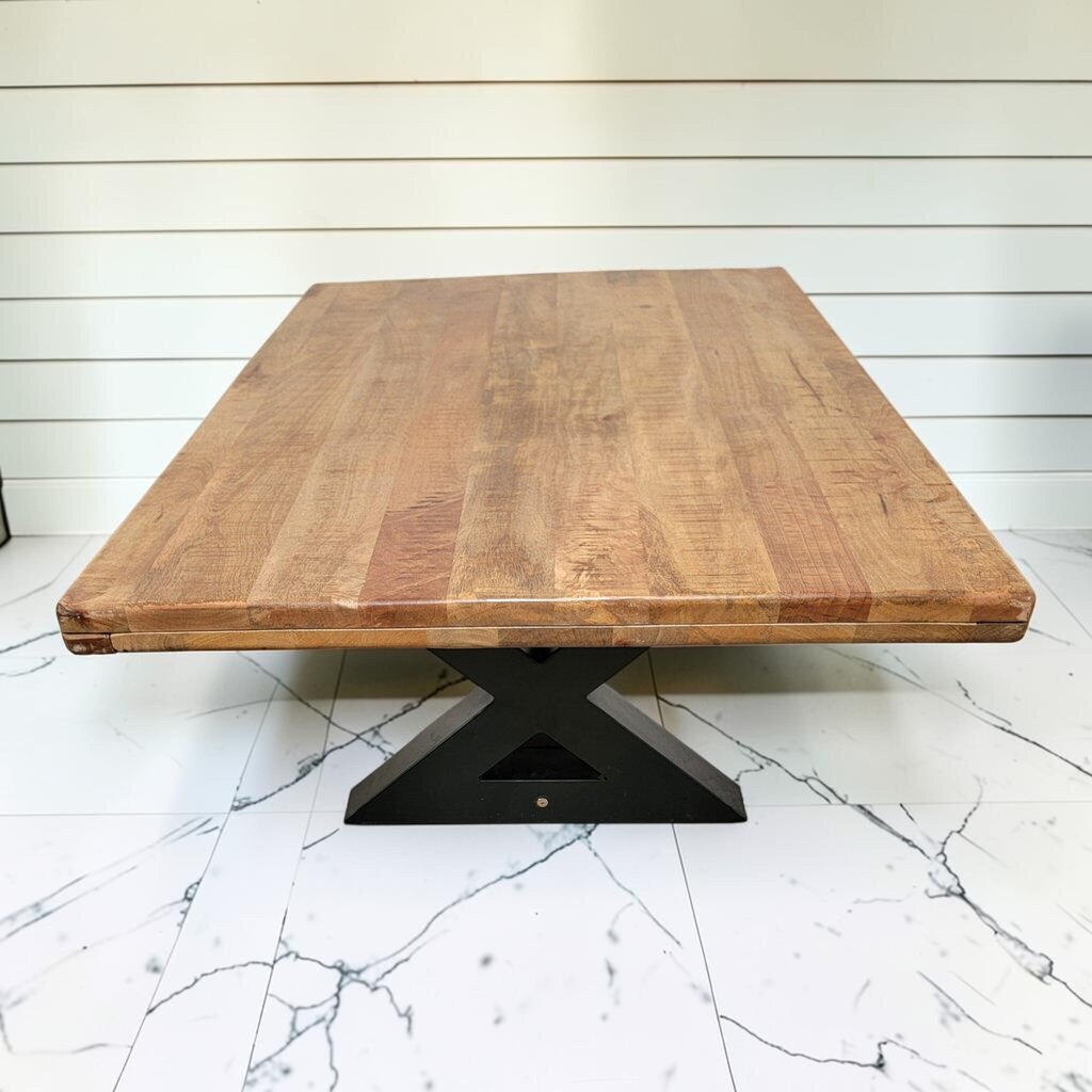 8514 Industrial Rustic Wood Plank Coffee #Table