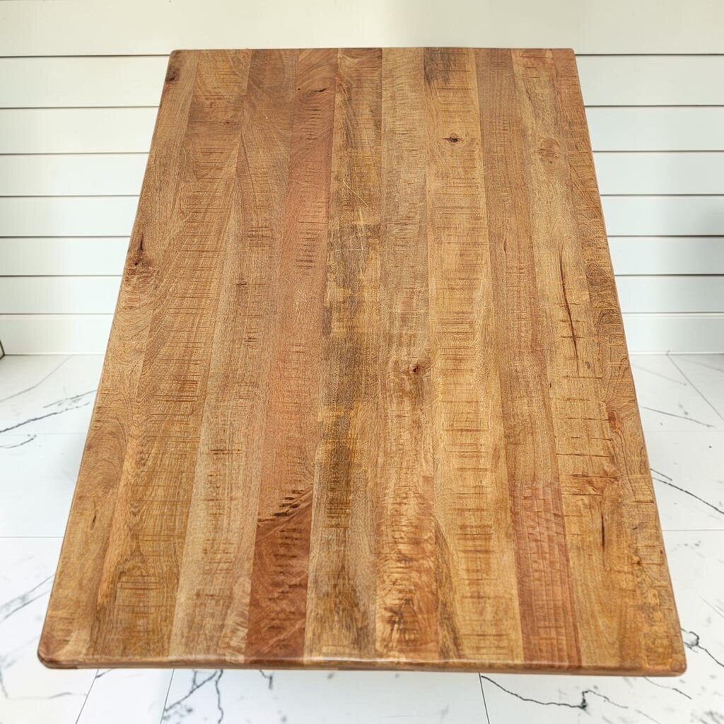 8514 Industrial Rustic Wood Plank Coffee #Table