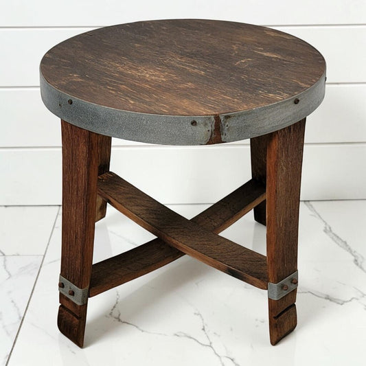 8515 Rustic WIne Barrel Accent #Table