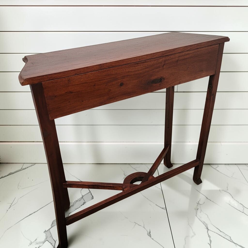 8516 Vintage Chippendale Style Pierced Fretwork Console #Table