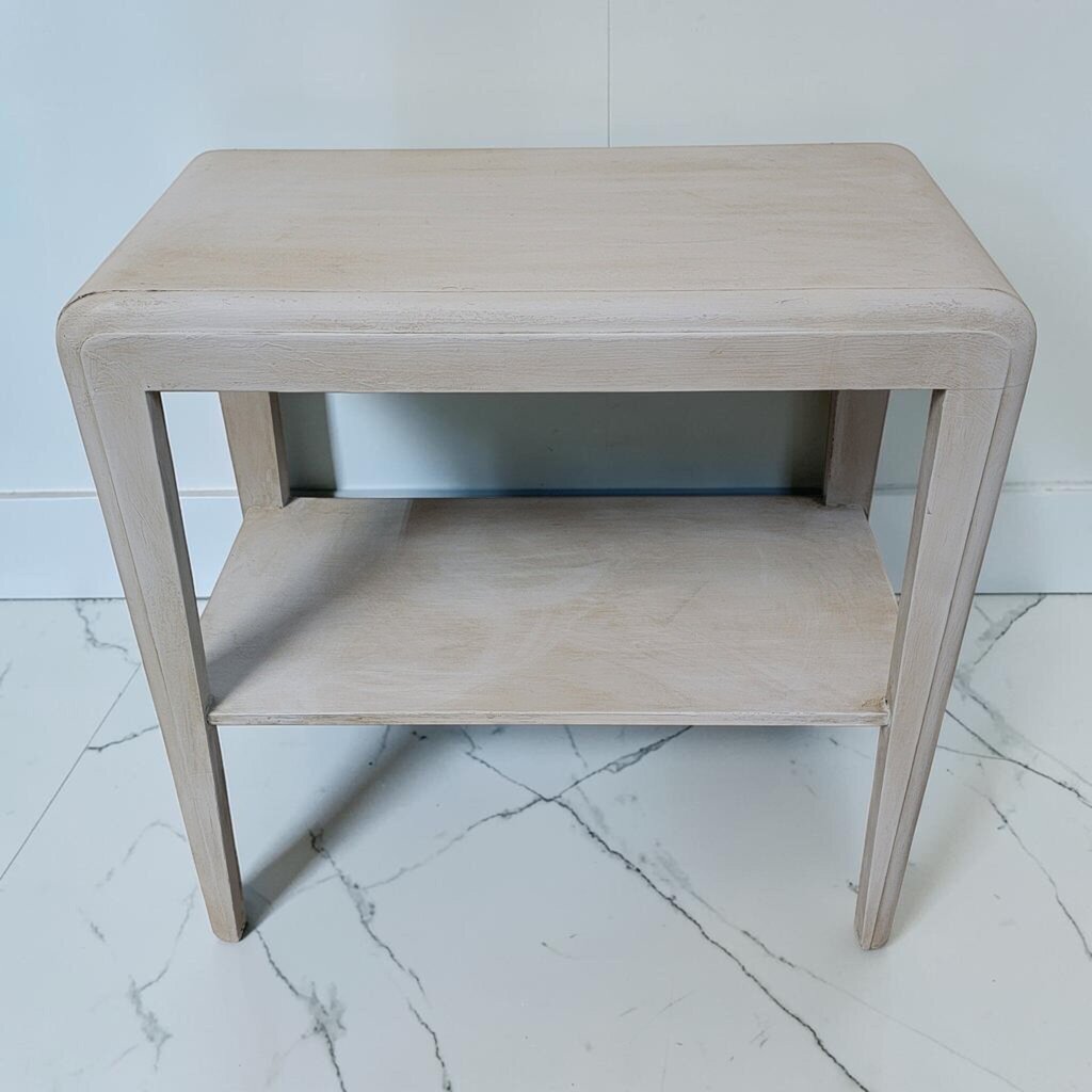 8518 Art Deco Waterfall Style Painted Side #Table Used ~ FURNITURE