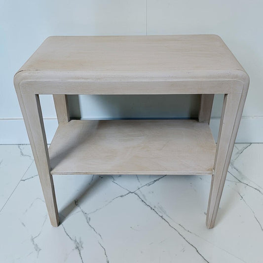 8518 Art Deco Waterfall Style Painted Side #Table Used ~ FURNITURE