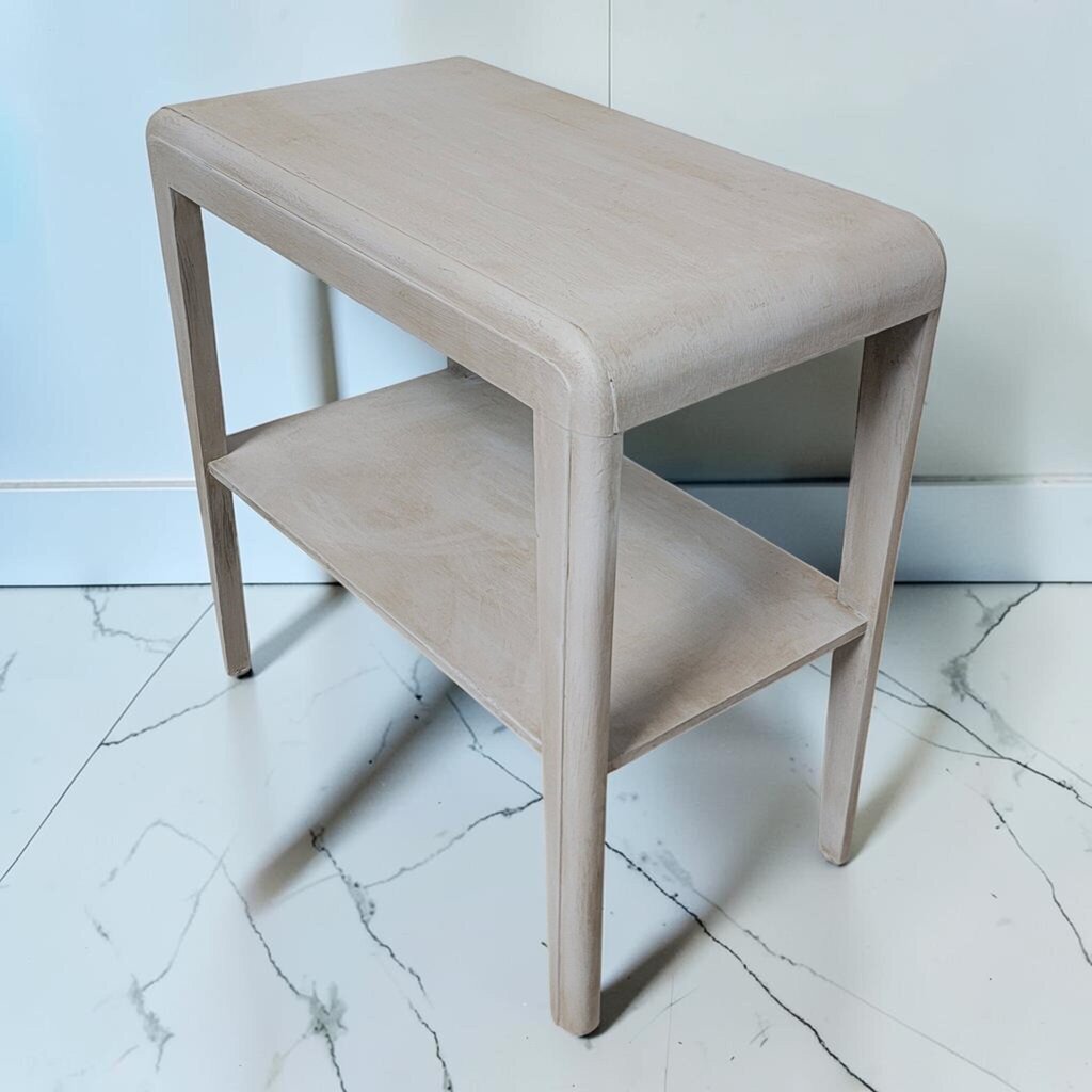 8518 Art Deco Waterfall Style Painted Side #Table ~ FURNITURE