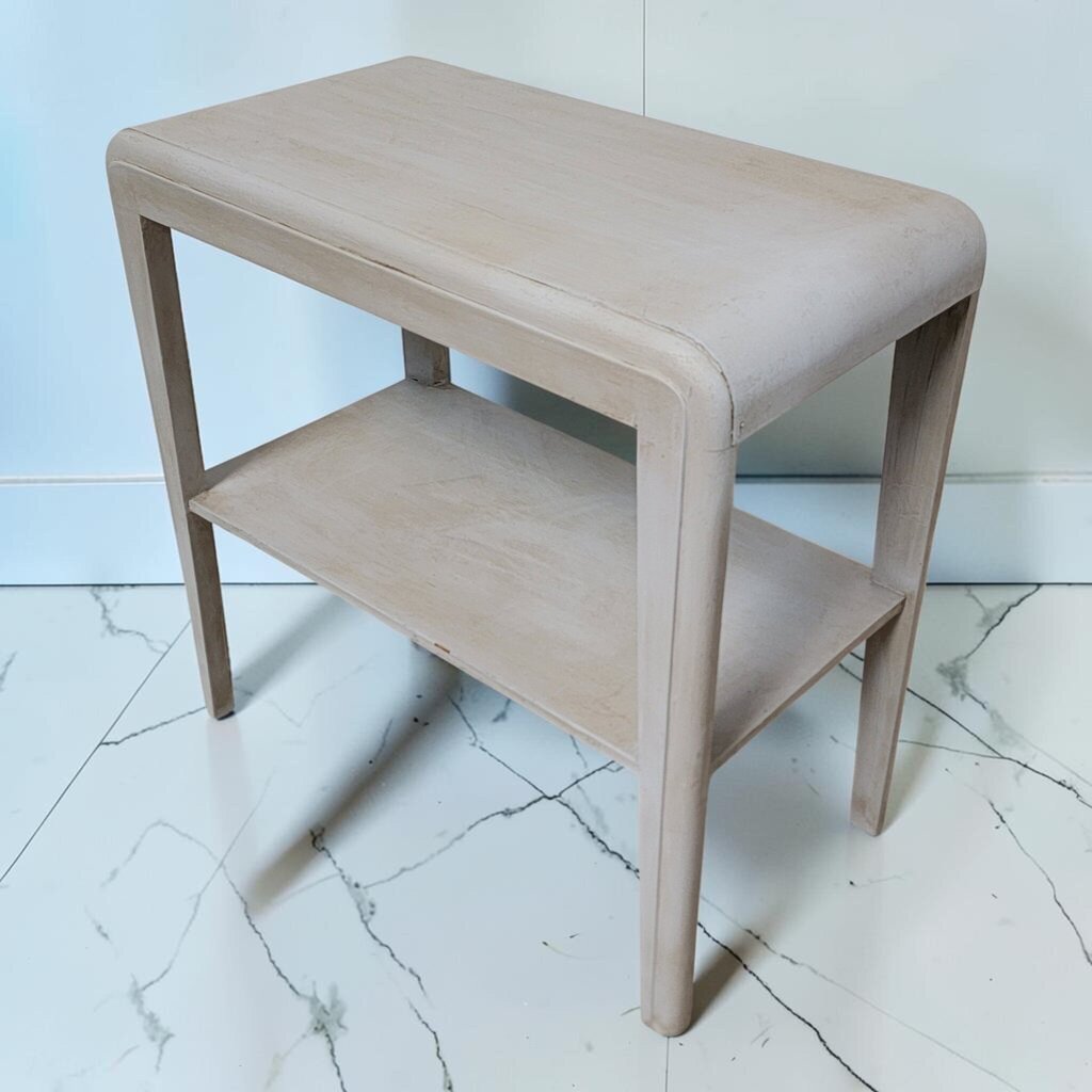 8518 Art Deco Waterfall Style Painted Side #Table ~ FURNITURE
