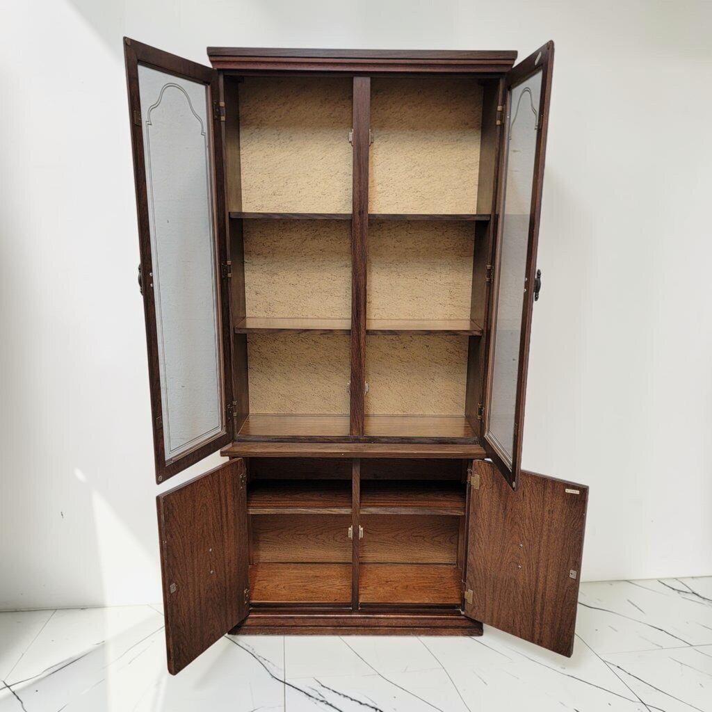 8528 Vintage Mediterranean Revival Two-Piece China #Cabinet