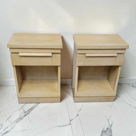 8531-8532 Vintage Solid Pine Brutalist-Style #Nightstand