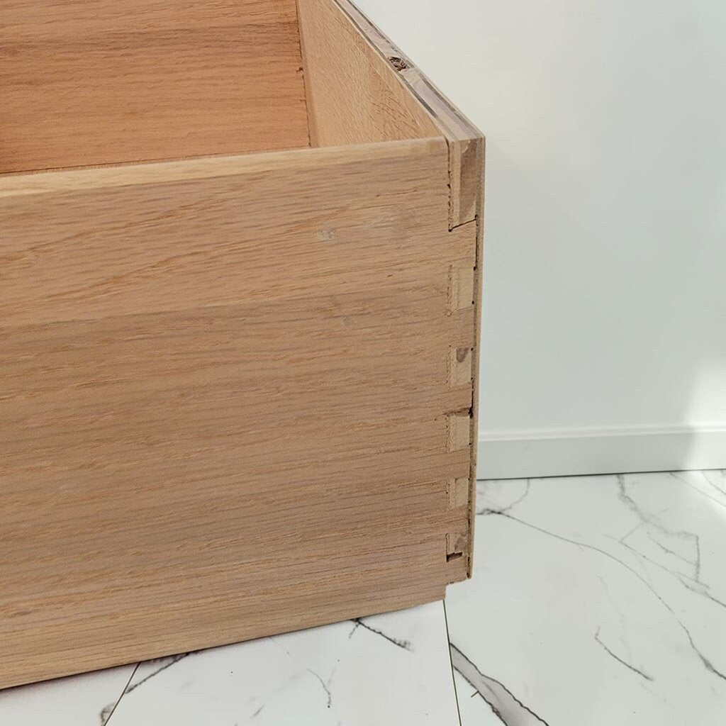 8534 Vintage Solid Pine Brutalist Style 6 Drawer #Dresser