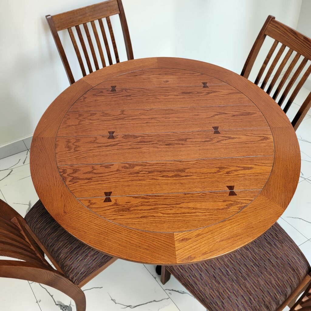 8540 Mission Style Circular #Dining Set