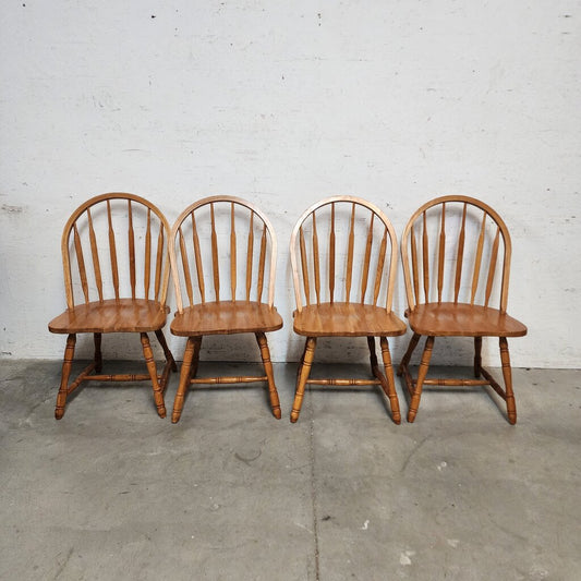 8486-8489 Oak Windsor Chairs