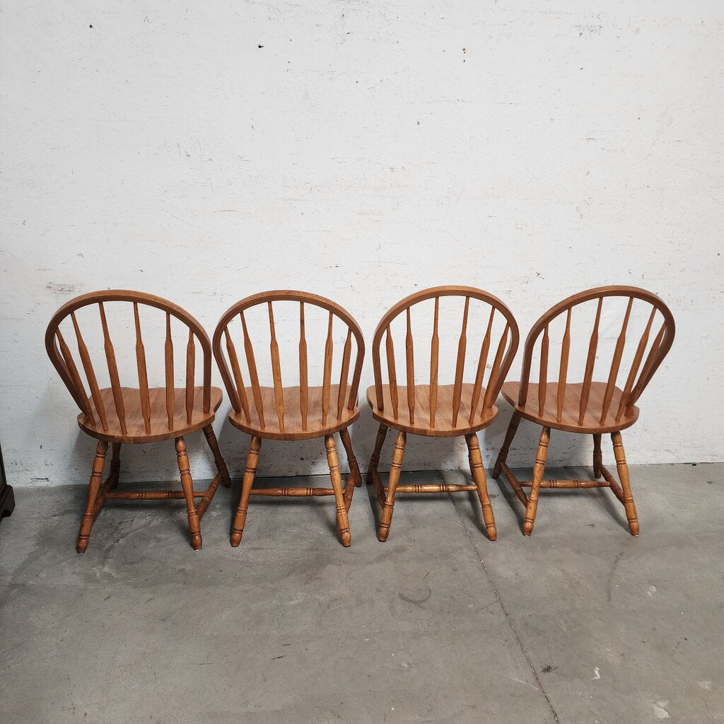 8486-8489 Oak Windsor Chairs