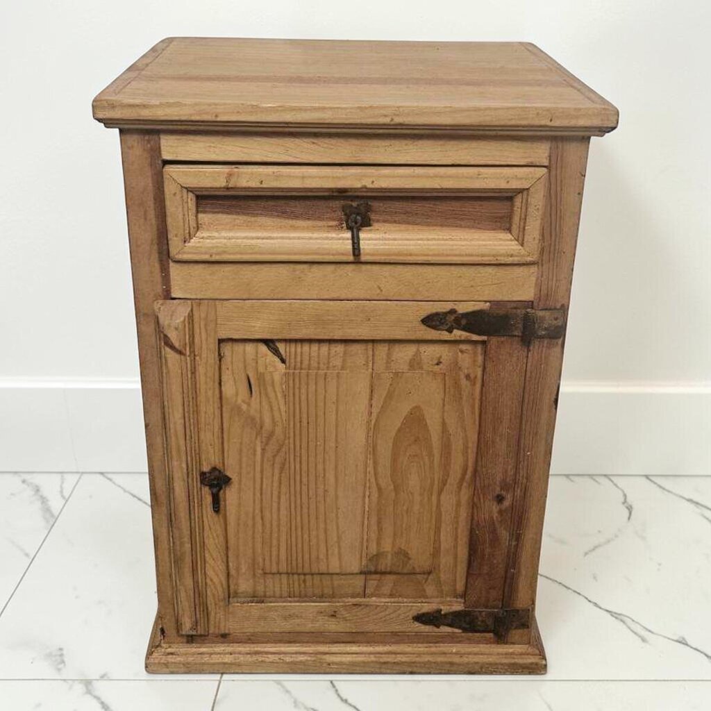 8473 Mexican Pine Rustic Cabinet Side #Table