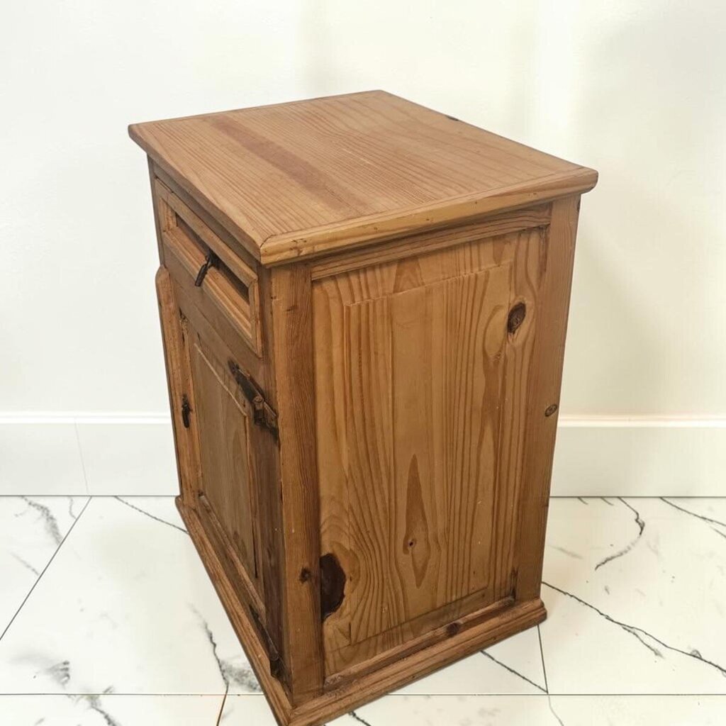 8473 Mexican Pine Rustic Cabinet Side #Table