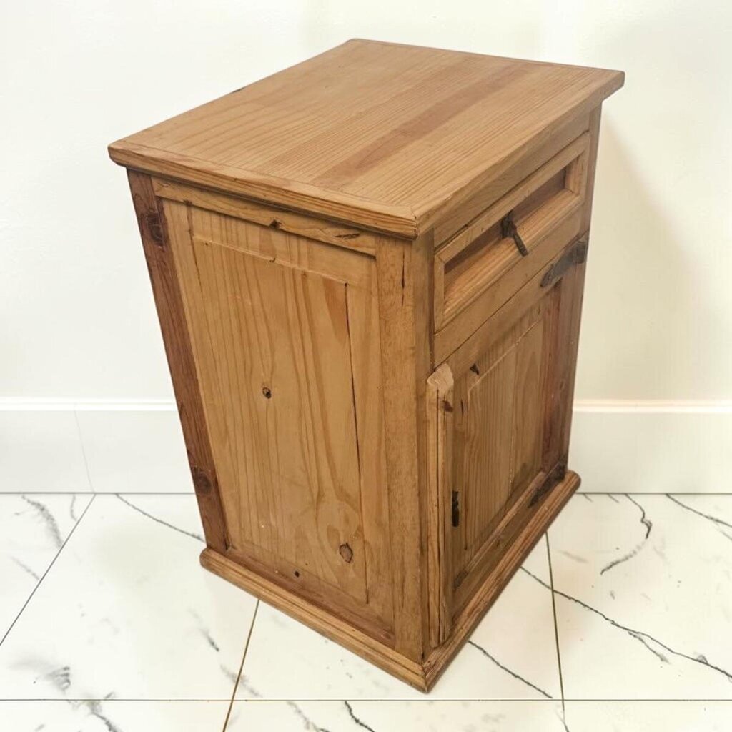 8473 Mexican Pine Rustic Cabinet Side #Table