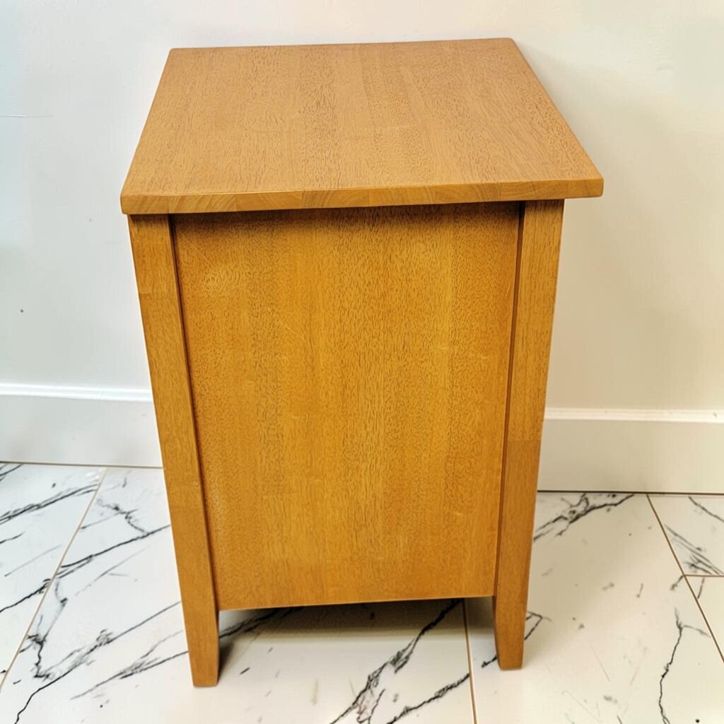 8547 Honey Oak Single- Drawer Nightstand with Cabinet