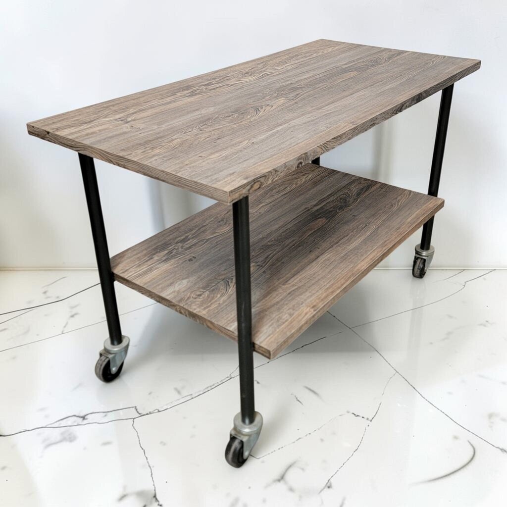 8551 Industrial Two- Tier Rolling Utility #Cart