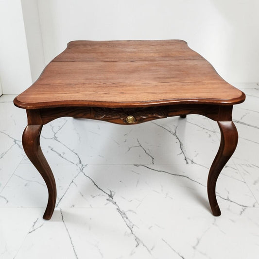 8564 Vintage French Provincial Style Carved Oak Dining #Table Used ~ FURNITURE