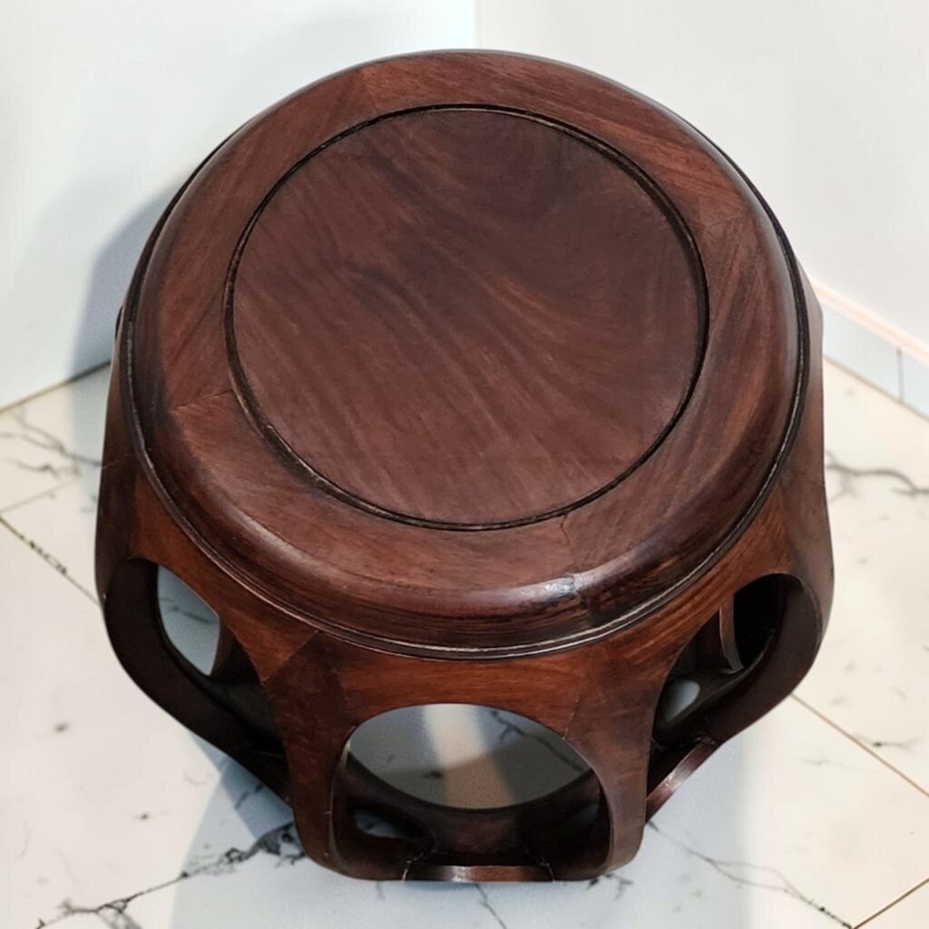 8573 Chinese Rosewood Barrel Garden #Stool