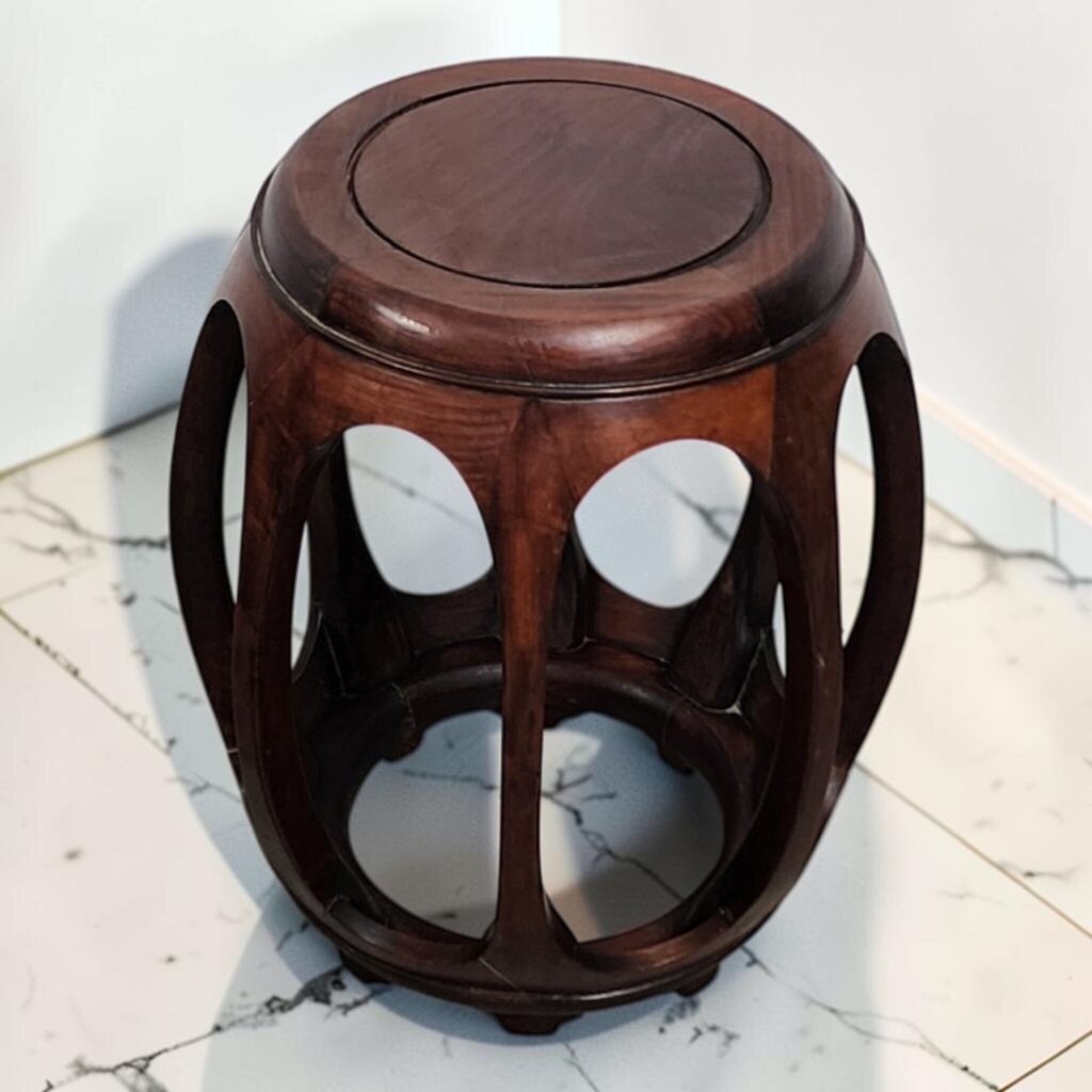 8573 Chinese Rosewood Barrel Garden #Stool