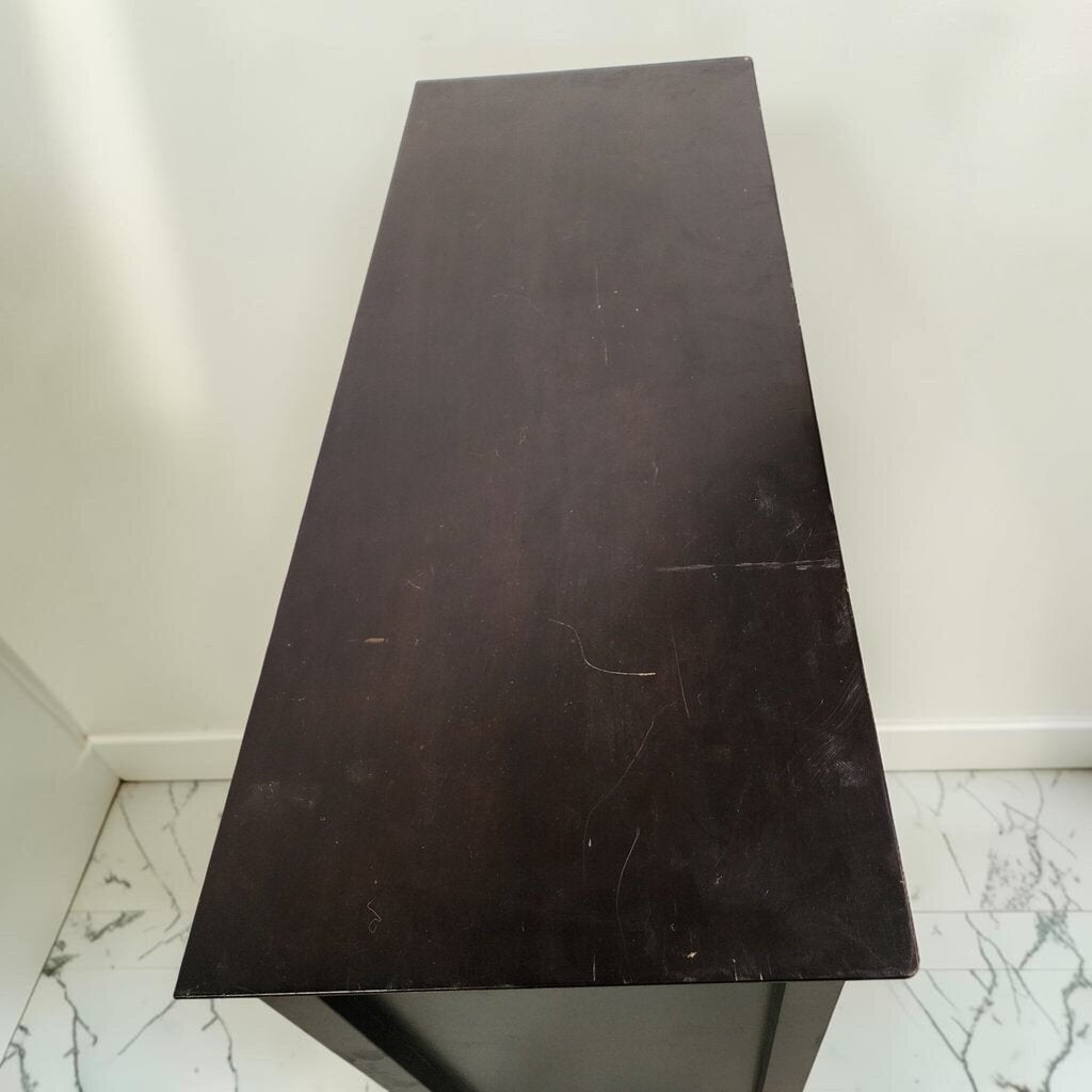 8575 Contemporary Espresso Finish Wine #Cabinet with Glass Doors