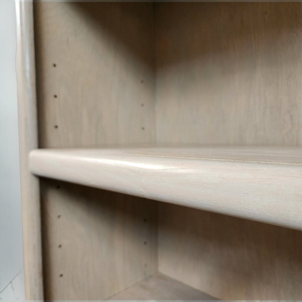 8576 Pickled Oak #Bookcase with Bullnose Edges