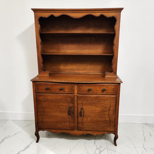8577 Mid-Century French Provincial Cherry Wood #Hutch Used ~ FURNITURE
