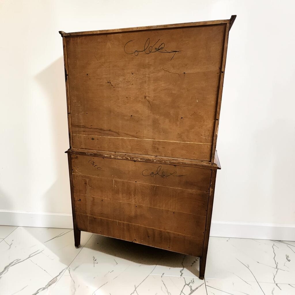 8577 Mid-Century French Provincial Cherry Wood #Hutch