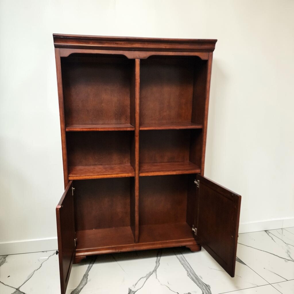 8586 Traditional Two-Bay #Bookcase with Lower Cabinets