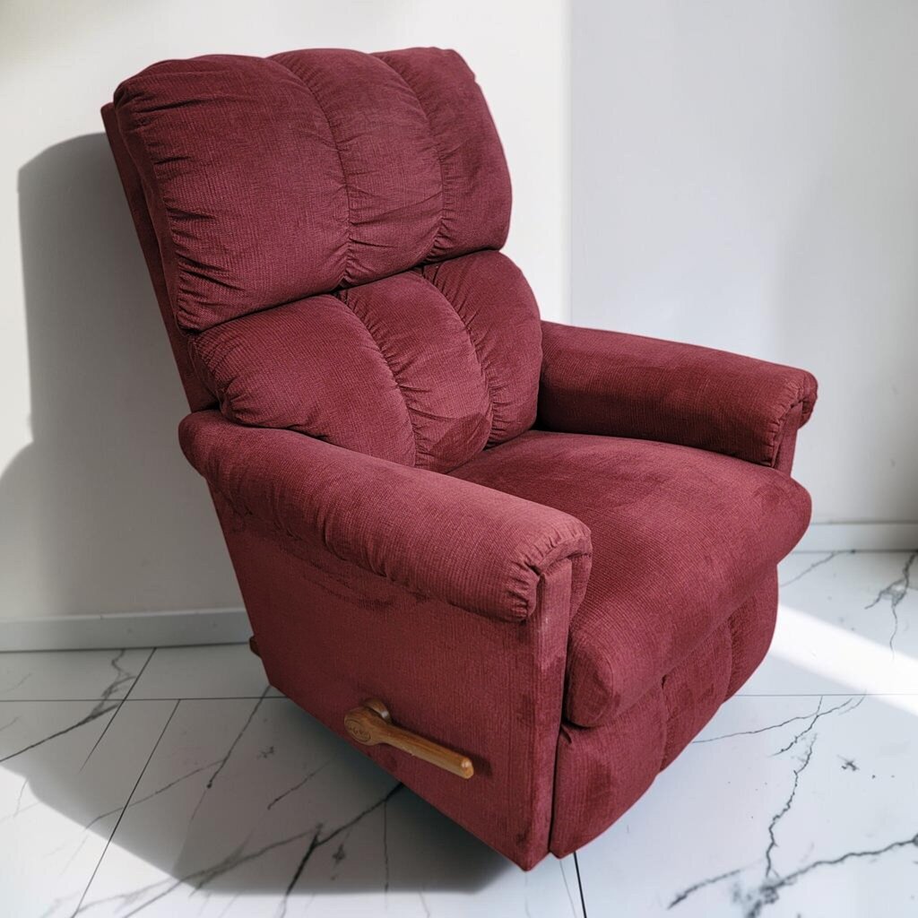 8594 La-Z-Boy Pinnacle Rocker #Recliner in Burgundy Corduroy