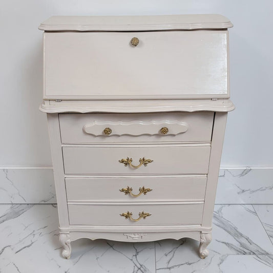 8598 Painted French Provincial Secretary #Desk Used ~ FURNITURE