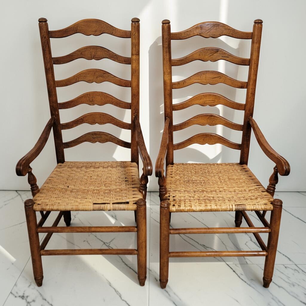 8600-8601 French Provincial Ladder-Back #Armchair