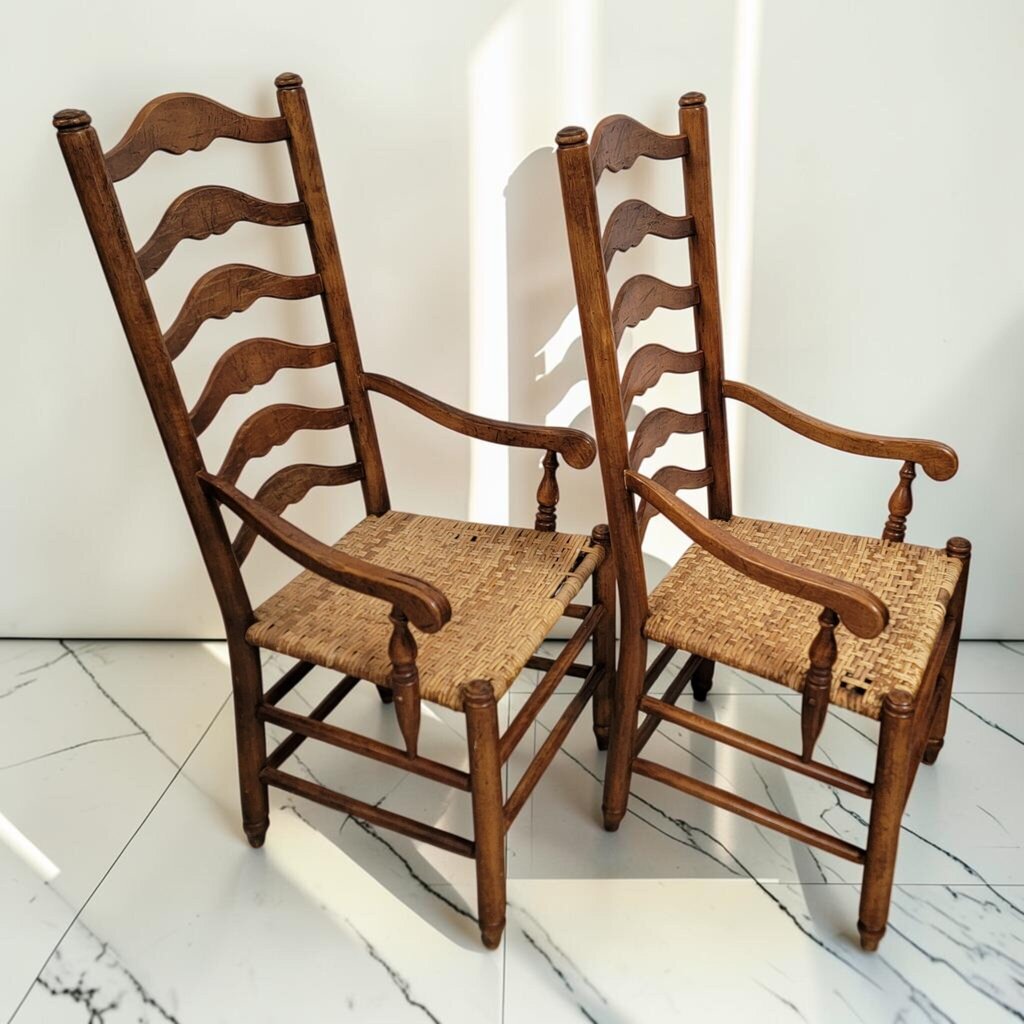 8600-8601 French Provincial Ladder-Back #Armchair