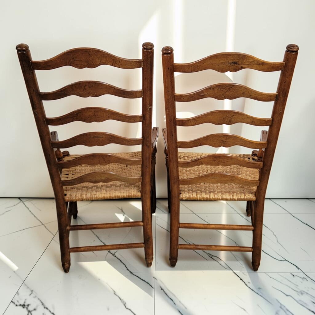 8600-8601 French Provincial Ladder-Back #Armchair