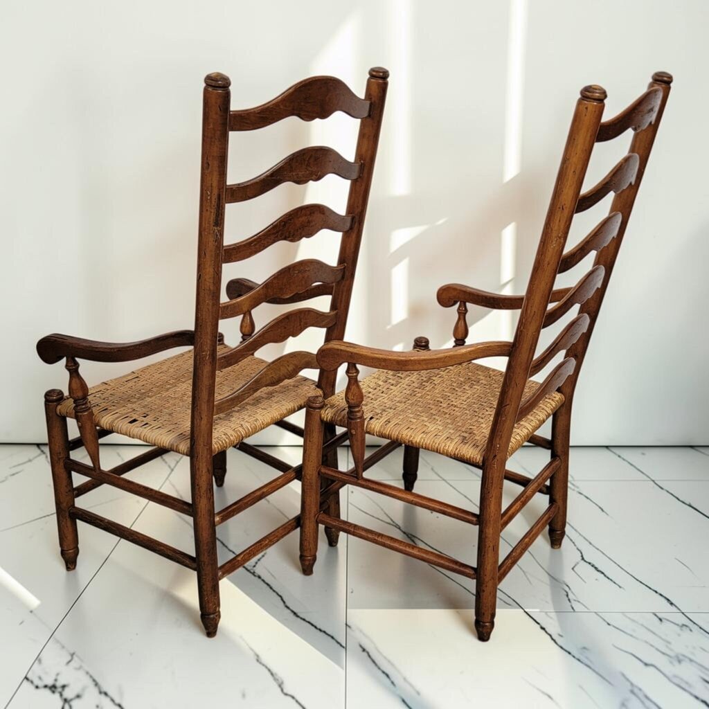 8600-8601 French Provincial Ladder-Back #Armchair