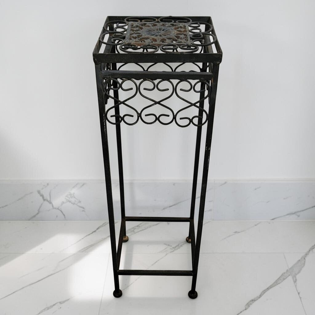 8605 Victorian Revival Wrought Iron Pedestal Plant #Stand