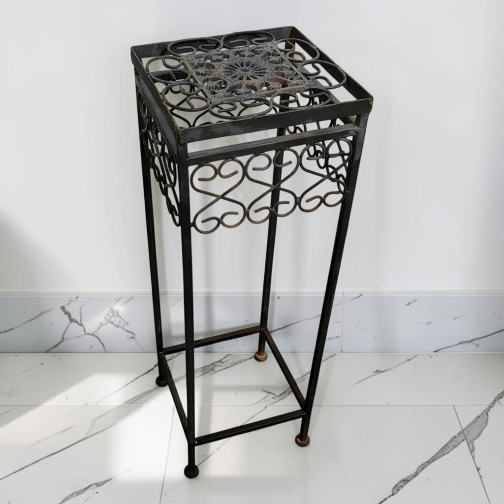 8605 Victorian Revival Wrought Iron Pedestal Plant #Stand