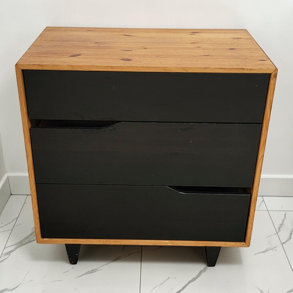 8614 Mid Century Modern 3 Drawer Chest Used ~ FURNITURE