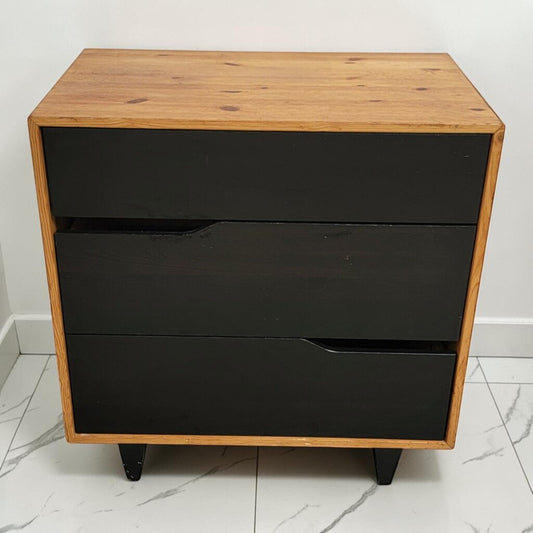 8614 Mid Century Modern 3 Drawer Chest