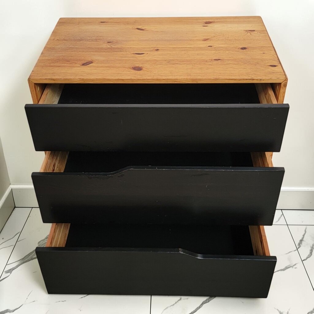 8614 Mid Century Modern 3 Drawer Chest ~ FURNITURE