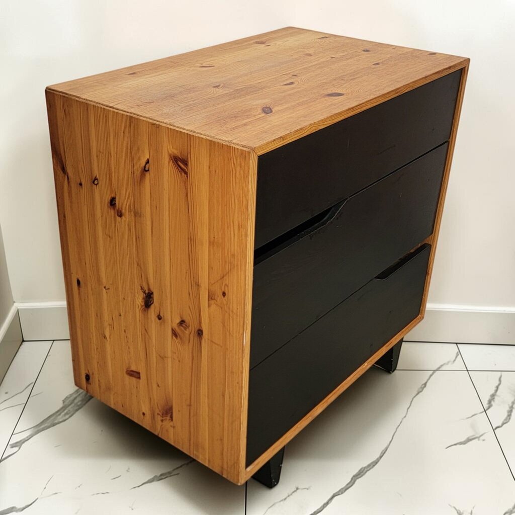 8614 Mid Century Modern 3 Drawer Chest ~ FURNITURE