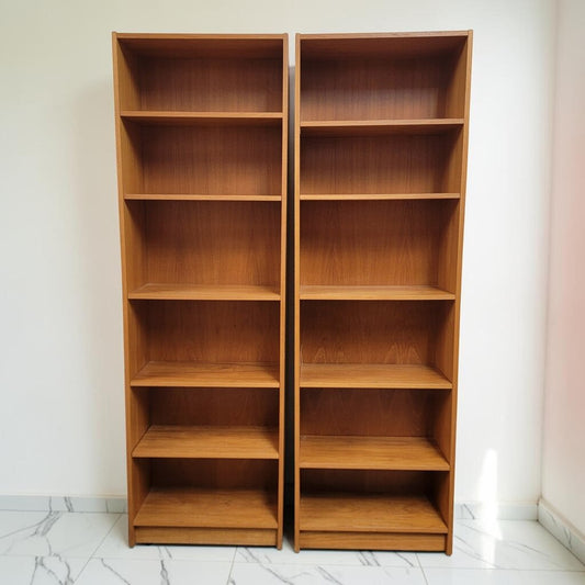 8615-8616 Danish Teak Wood 6 Shelf #Bookcase